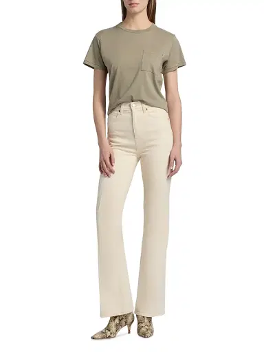 Jamie Haller Women's The Pocket Cotton-Blend T-Shirt - French Grey | Thumbnail 2 Jamie Haller Women's The Pocket Cotton-Blend T-Shirt - French Grey | Thumbnail 2