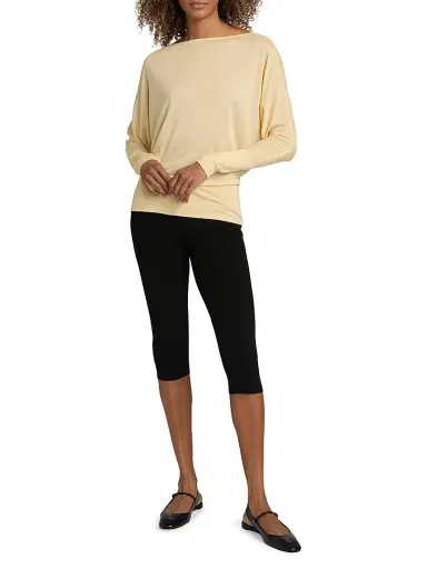 TOTEME Women's Boatneck Jersey Top - Champagne - Size XL | Thumbnail 2 TOTEME Women's Boatneck Jersey Top - Champagne - Size XL | Thumbnail 2