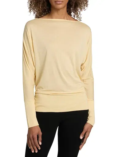 TOTEME Women's Boatneck Jersey Top - Champagne - Size XL | Thumbnail 3 TOTEME Women's Boatneck Jersey Top - Champagne - Size XL | Thumbnail 3