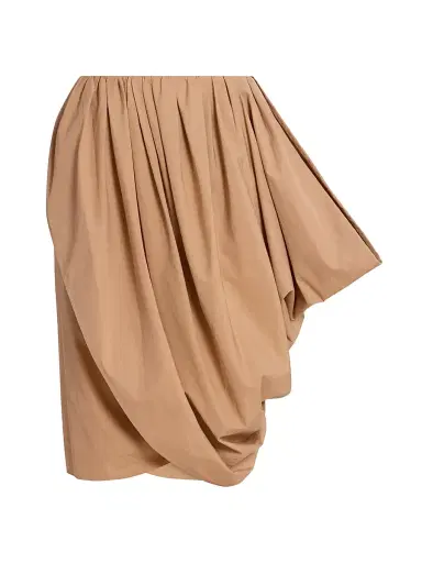 Chloé Women's Pleated Cotton A-Line Miniskirt - Reef Shell | Thumbnail 1 Chloé Women's Pleated Cotton A-Line Miniskirt - Reef Shell | Thumbnail 1