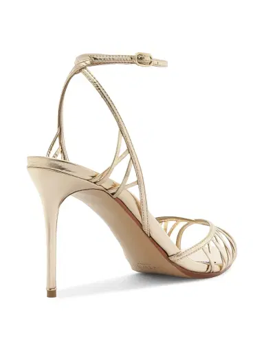 Alexandre Birman Women's Solene 85MM Leather Sandals - Golden - Size 11 | Thumbnail 3 Alexandre Birman Women's Solene 85MM Leather Sandals - Golden - Size 11 | Thumbnail 3