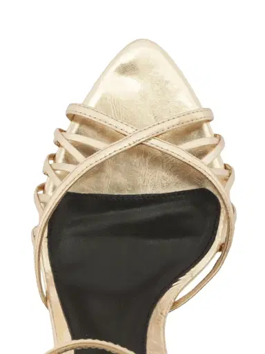 Alexandre Birman Women's Solene 85MM Leather Sandals - Golden - Size 11 | Thumbnail 5 Alexandre Birman Women's Solene 85MM Leather Sandals - Golden - Size 11 | Thumbnail 5