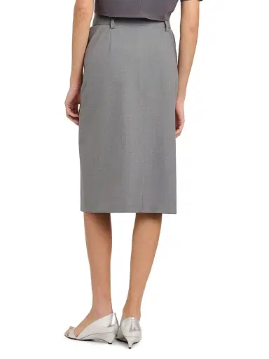 Jil Sander Women's Cut-Out Wool Pencil Skirt - Shadow | Thumbnail 5 Jil Sander Women's Cut-Out Wool Pencil Skirt - Shadow | Thumbnail 5