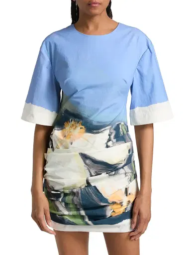 Significant Other Women's Beaux Garden Print Draped Minidress - Posy Impression - Size 12 | Thumbnail 3 Significant Other Women's Beaux Garden Print Draped Minidress - Posy Impression - Size 12 | Thumbnail 3