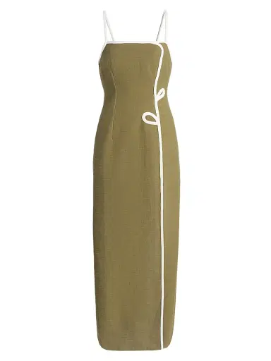 Significant Other Women's Laika Floral Contrast-Trim Cotton Maxi Dress - Martini - Size 12 | Thumbnail 1 Significant Other Women's Laika Floral Contrast-Trim Cotton Maxi Dress - Martini - Size 12 | Thumbnail 1