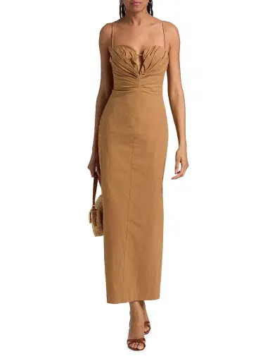 Significant Other Women's Quentin Sculpted Stretch-Cotton Maxi Dress - Cedar - Size 12 | Thumbnail 2 Significant Other Women's Quentin Sculpted Stretch-Cotton Maxi Dress - Cedar - Size 12 | Thumbnail 2