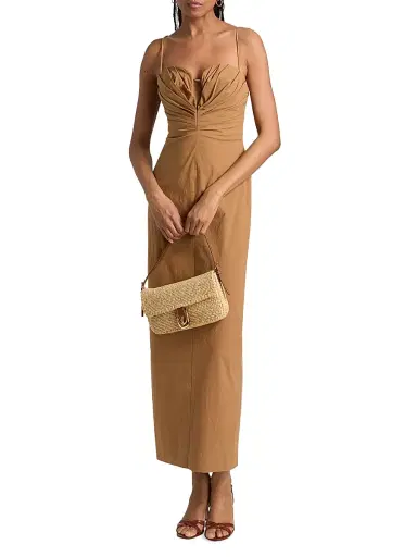 Significant Other Women's Quentin Sculpted Stretch-Cotton Maxi Dress - Cedar - Size 12 | Thumbnail 3 Significant Other Women's Quentin Sculpted Stretch-Cotton Maxi Dress - Cedar - Size 12 | Thumbnail 3