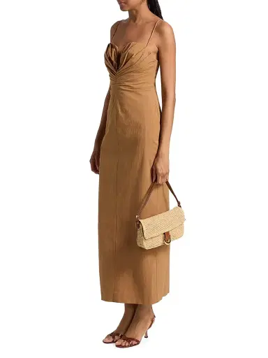 Significant Other Women's Quentin Sculpted Stretch-Cotton Maxi Dress - Cedar - Size 12 | Thumbnail 4 Significant Other Women's Quentin Sculpted Stretch-Cotton Maxi Dress - Cedar - Size 12 | Thumbnail 4