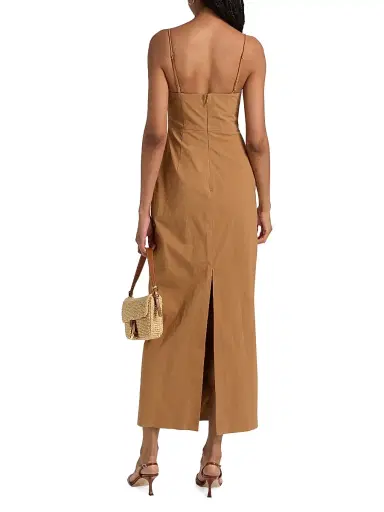Significant Other Women's Quentin Sculpted Stretch-Cotton Maxi Dress - Cedar - Size 12 | Thumbnail 5 Significant Other Women's Quentin Sculpted Stretch-Cotton Maxi Dress - Cedar - Size 12 | Thumbnail 5