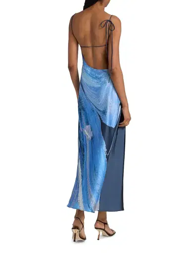 Significant Other Women's Alis Printed Maxi Slipdress - Petrol Bloom - Size 12 | Thumbnail 5 Significant Other Women's Alis Printed Maxi Slipdress - Petrol Bloom - Size 12 | Thumbnail 5