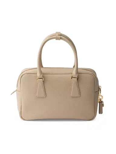 Prada Women's Saffiano Leather Top-Handle Bag - Beige Khaki | Thumbnail 3 Prada Women's Saffiano Leather Top-Handle Bag - Beige Khaki | Thumbnail 3
