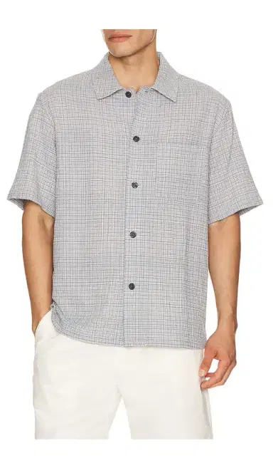Theory Mini Texture Check Shirt | Thumbnail 6 Theory Mini Texture Check Shirt | Thumbnail 6
