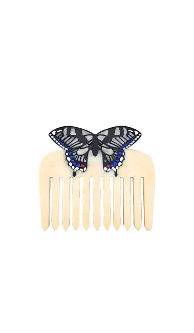 Solar Eclipse Hand-painted Swallowtail Pocket Comb | Thumbnail 1 Solar Eclipse Hand-painted Swallowtail Pocket Comb | Thumbnail 1