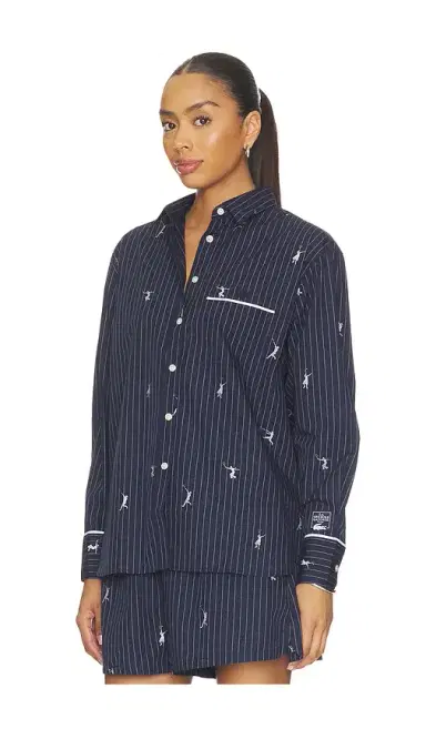 Lacoste Oversize Fit Jacquard Shirt | Thumbnail 2 Lacoste Oversize Fit Jacquard Shirt | Thumbnail 2