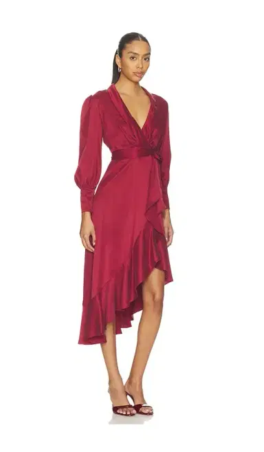 Zimmermann Petite Silk Wrap Midi Dress | Thumbnail 2 Zimmermann Petite Silk Wrap Midi Dress | Thumbnail 2