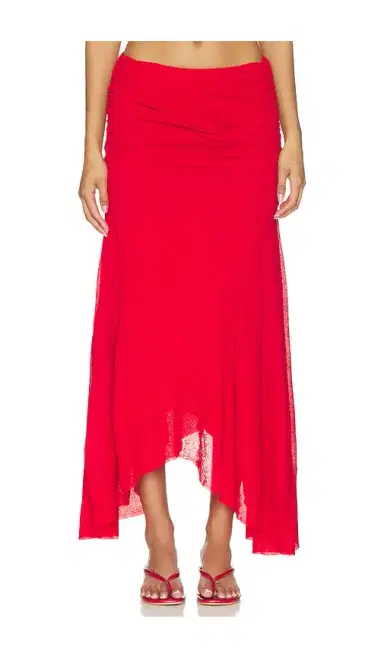 Ganni Marl Mesh Draped Long Skirt | Thumbnail 1 Ganni Marl Mesh Draped Long Skirt | Thumbnail 1