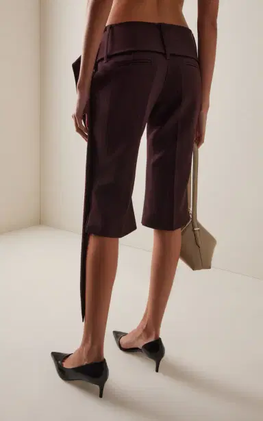 ARAKII Exclusive Belted Crepe Straight-Leg Capri Pants | Thumbnail 4 ARAKII Exclusive Belted Crepe Straight-Leg Capri Pants | Thumbnail 4