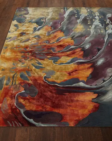 Nourison Prismatic Sunburst Rug | Thumbnail 1 Nourison Prismatic Sunburst Rug | Thumbnail 1