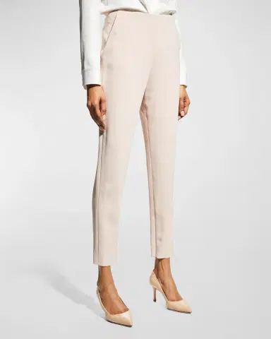Giorgio Armani Cady Slim-Leg Ankle Trousers | Thumbnail 4 Giorgio Armani Cady Slim-Leg Ankle Trousers | Thumbnail 4