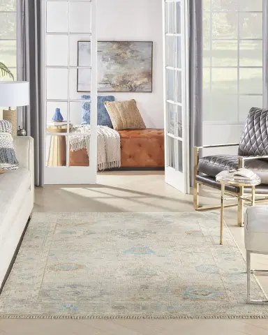 Nourison Gerish Hand-Knotted Rug | Thumbnail 2 Nourison Gerish Hand-Knotted Rug | Thumbnail 2