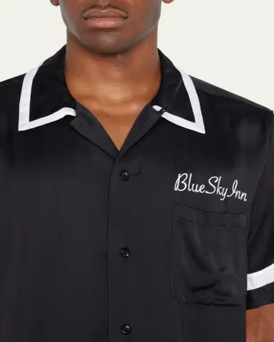 Blue Sky Inn Men's Waiter Contrast-Trim Camp Shirt | Thumbnail 5 Blue Sky Inn Men's Waiter Contrast-Trim Camp Shirt | Thumbnail 5
