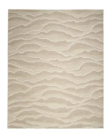 Nourison Rolling Hand-Knotted Rug | Thumbnail 1 Nourison Rolling Hand-Knotted Rug | Thumbnail 1
