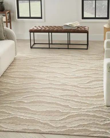 Nourison Rolling Hand-Knotted Rug | Thumbnail 2 Nourison Rolling Hand-Knotted Rug | Thumbnail 2