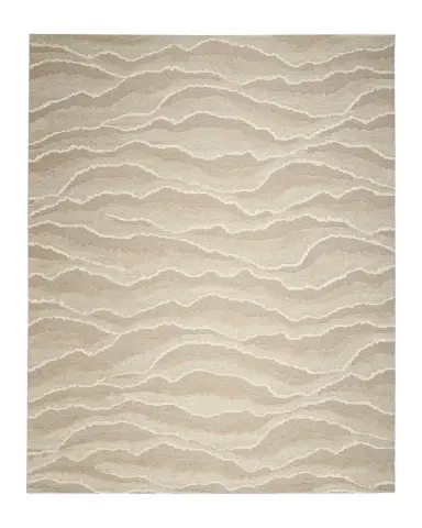 Nourison Rolling Hand-Knotted Rug | Thumbnail 1 Nourison Rolling Hand-Knotted Rug | Thumbnail 1
