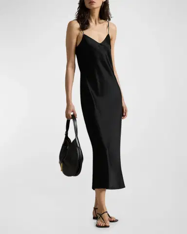 Polo Ralph Lauren Satin Midi Slip Dress | Thumbnail 2 Polo Ralph Lauren Satin Midi Slip Dress | Thumbnail 2