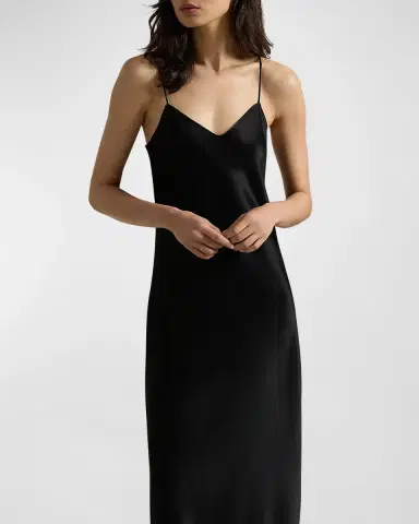 Polo Ralph Lauren Satin Midi Slip Dress | Thumbnail 3 Polo Ralph Lauren Satin Midi Slip Dress | Thumbnail 3