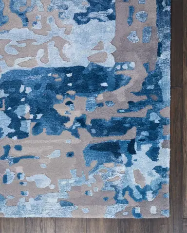 Nourison Prismatic Blue/Grey Hand-Tufted Rug | Thumbnail 5 Nourison Prismatic Blue/Grey Hand-Tufted Rug | Thumbnail 5