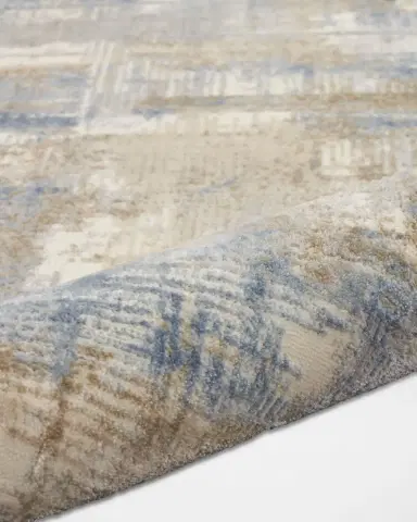 Calvin Klein Rush Blue/Beige Power-Loomed Rug | Thumbnail 2 Calvin Klein Rush Blue/Beige Power-Loomed Rug | Thumbnail 2