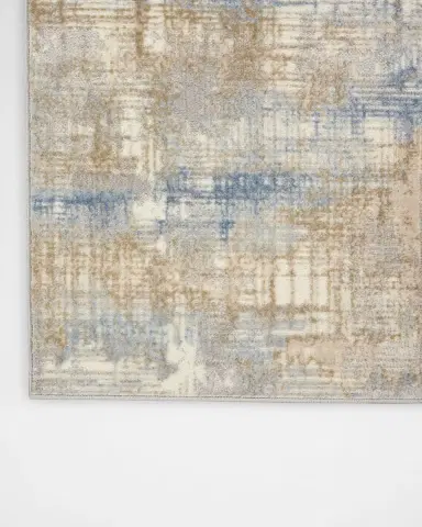 Calvin Klein Rush Blue/Beige Power-Loomed Rug | Thumbnail 3 Calvin Klein Rush Blue/Beige Power-Loomed Rug | Thumbnail 3