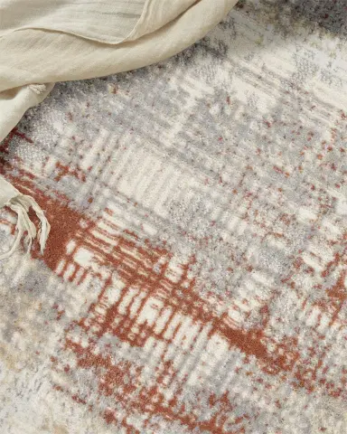 Calvin Klein Rush Blue/Beige Power-Loomed Rug | Thumbnail 5 Calvin Klein Rush Blue/Beige Power-Loomed Rug | Thumbnail 5