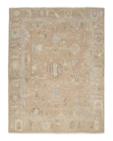 Nourison Whispers Mauve Hand-Knotted Rug | Thumbnail 1 Nourison Whispers Mauve Hand-Knotted Rug | Thumbnail 1