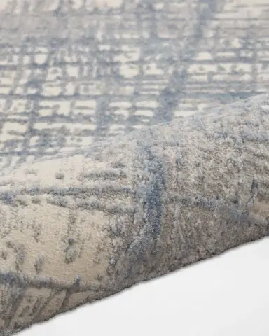 Calvin Klein Rush /Blue Power-Loomed Rug | Thumbnail 2 Calvin Klein Rush /Blue Power-Loomed Rug | Thumbnail 2