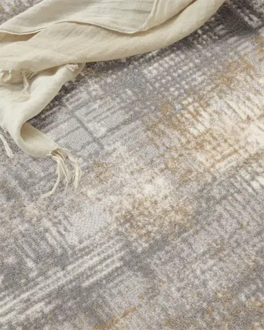 Calvin Klein Rush Blue/Beige Power-Loomed Rug | Thumbnail 4 Calvin Klein Rush Blue/Beige Power-Loomed Rug | Thumbnail 4