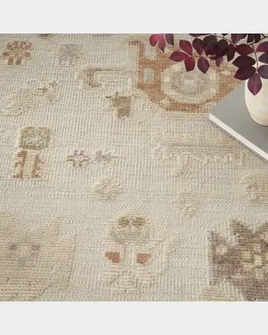 Nourison Whispers Cream Hand-Knotted Rug | Thumbnail 3 Nourison Whispers Cream Hand-Knotted Rug | Thumbnail 3