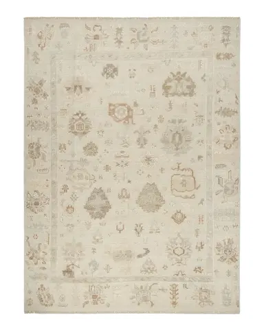 Nourison Whispers Cream Hand-Knotted Rug | Thumbnail 1 Nourison Whispers Cream Hand-Knotted Rug | Thumbnail 1