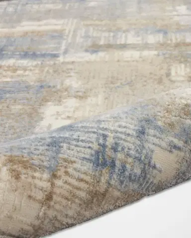 Calvin Klein Rush Blue/Beige Power-Loomed Rug | Thumbnail 2 Calvin Klein Rush Blue/Beige Power-Loomed Rug | Thumbnail 2