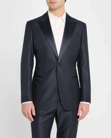 Emporio Armani Men's Micro-Dot Tuxedo | Thumbnail 4 Emporio Armani Men's Micro-Dot Tuxedo | Thumbnail 4