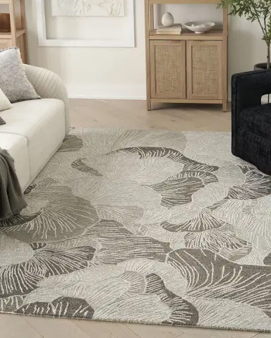 Nourison Avra Blue Hand-Tufted Rug | Thumbnail 5 Nourison Avra Blue Hand-Tufted Rug | Thumbnail 5