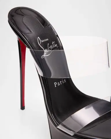 Christian Louboutin 150mm Just Nothing Clear Platform Slide Sandals | Thumbnail 5 Christian Louboutin 150mm Just Nothing Clear Platform Slide Sandals | Thumbnail 5