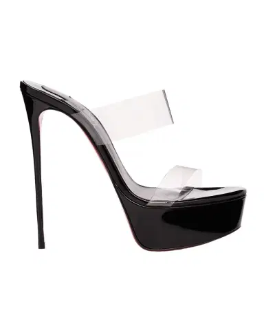 Christian Louboutin 150mm Just Nothing Clear Platform Slide Sandals | Thumbnail 1 Christian Louboutin 150mm Just Nothing Clear Platform Slide Sandals | Thumbnail 1