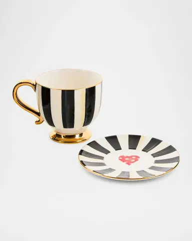 MacKenzie-Childs Courtly Stripe Cappuccino Cup, 14 oz. | Thumbnail 2 MacKenzie-Childs Courtly Stripe Cappuccino Cup, 14 oz. | Thumbnail 2