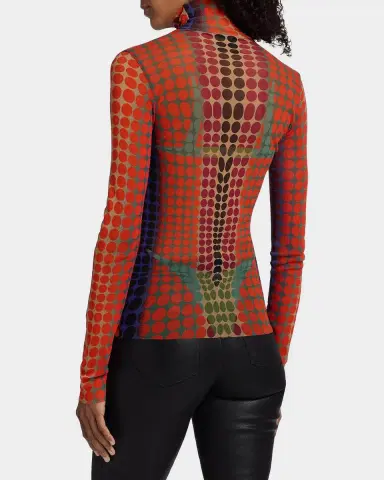 Jean Paul Gaultier Re-Edition High-Neck Dots Top | Thumbnail 3 Jean Paul Gaultier Re-Edition High-Neck Dots Top | Thumbnail 3