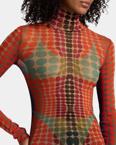 Jean Paul Gaultier Re-Edition High-Neck Dots Top | Thumbnail 5 Jean Paul Gaultier Re-Edition High-Neck Dots Top | Thumbnail 5