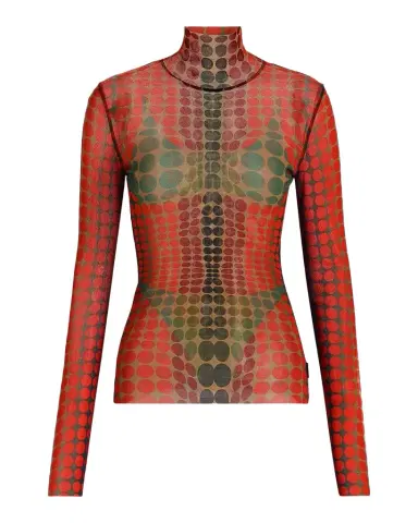 Jean Paul Gaultier Re-Edition High-Neck Dots Top | Thumbnail 1 Jean Paul Gaultier Re-Edition High-Neck Dots Top | Thumbnail 1