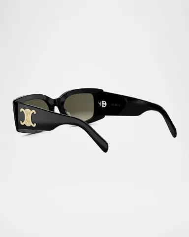 Celine Maxi Triomphe Acetate Rectangular Sunglasses | Thumbnail 2 Celine Maxi Triomphe Acetate Rectangular Sunglasses | Thumbnail 2