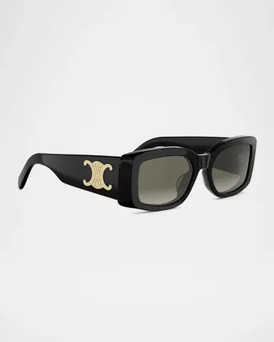 Celine Maxi Triomphe Acetate Rectangular Sunglasses | Thumbnail 3 Celine Maxi Triomphe Acetate Rectangular Sunglasses | Thumbnail 3